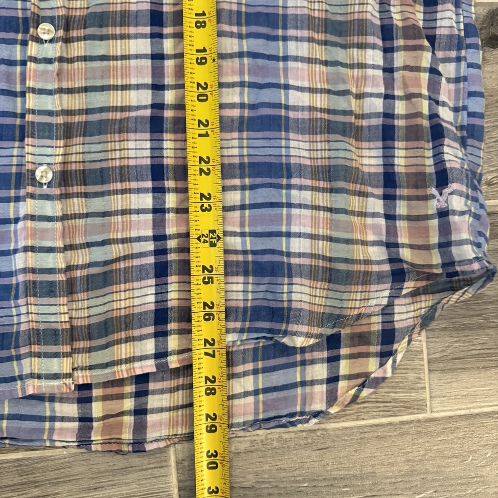 American Eagle Women's XXL Soft Vintage Boyfriend Classic Fit Plaid Shirt - Picture 7 of 10